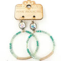 Beaded Circle Earrings