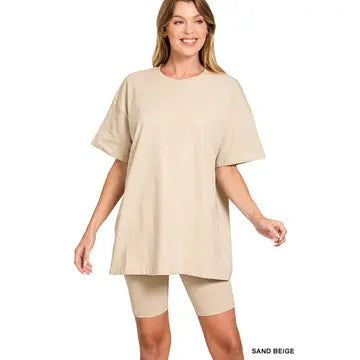 Nude Cotton Lounge Set