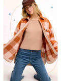 Brushed Mohair Button Down Jacket
