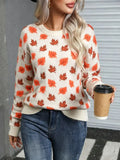 Fall Leaves Crew Neck Sweater