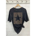 Leopard Star Graphic Tee