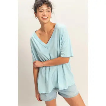 Sky Blue Boyfriend Tee