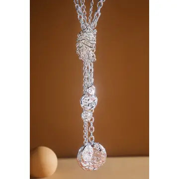 Multi Chain Metal Disc Necklace