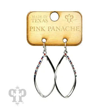 Patriotic Tear Drop Earrings