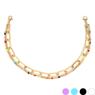 Pearl Dbl Chain Trucker Hat Chain