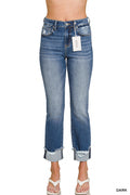 Rolled Cuff Cropped Jeans