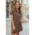 Scalloped Leopard Dress