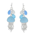 Sea Glass Jellyfish Earrings