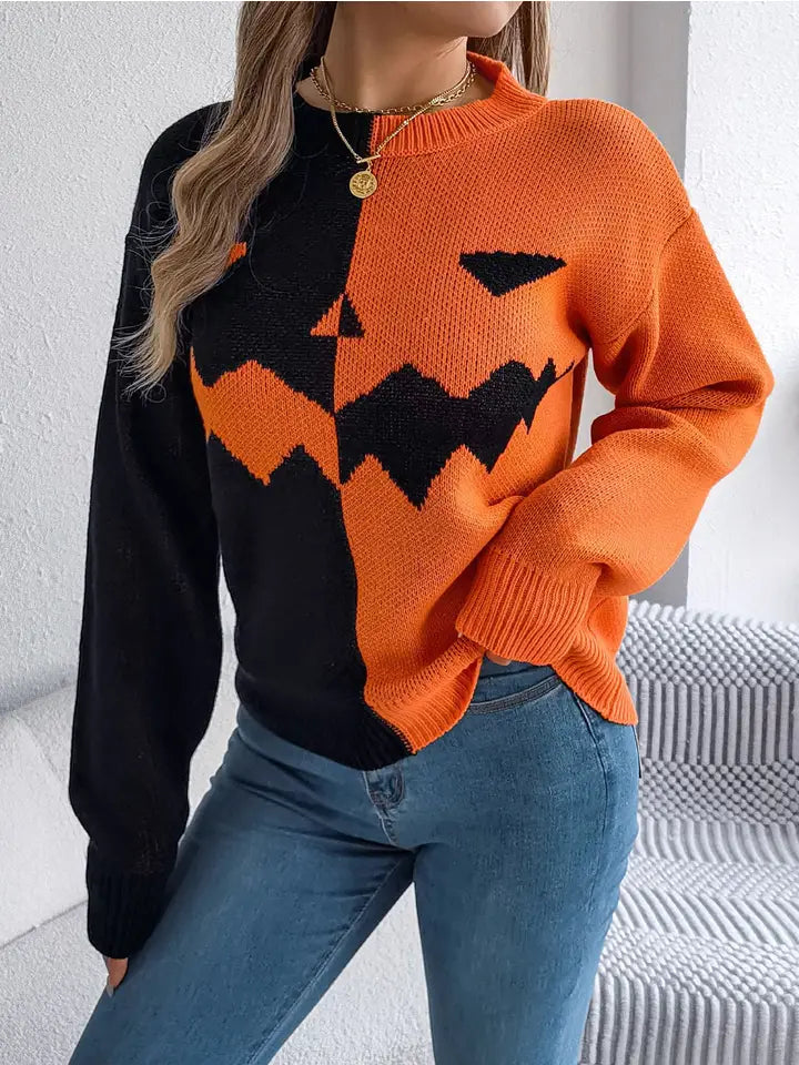 Split Face Jack Sweater
