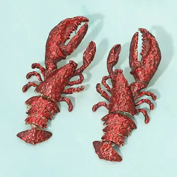 Textured Lobster Earrings