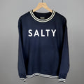 Retro Varsity Crew Neck Salty Sweater