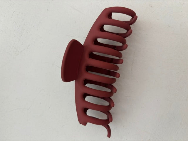 Burgundy Claw Clip