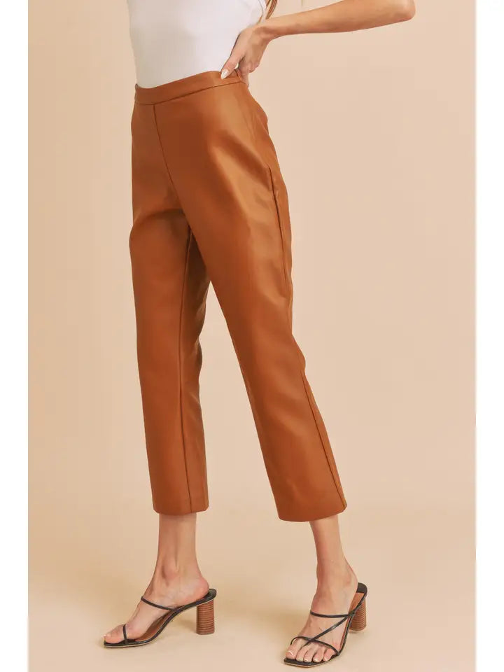 Vegan Leather Dress Pants