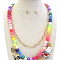 2 Layer Fun Beaded Necklace