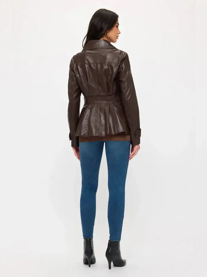 Utility Faux Leather Jacket
