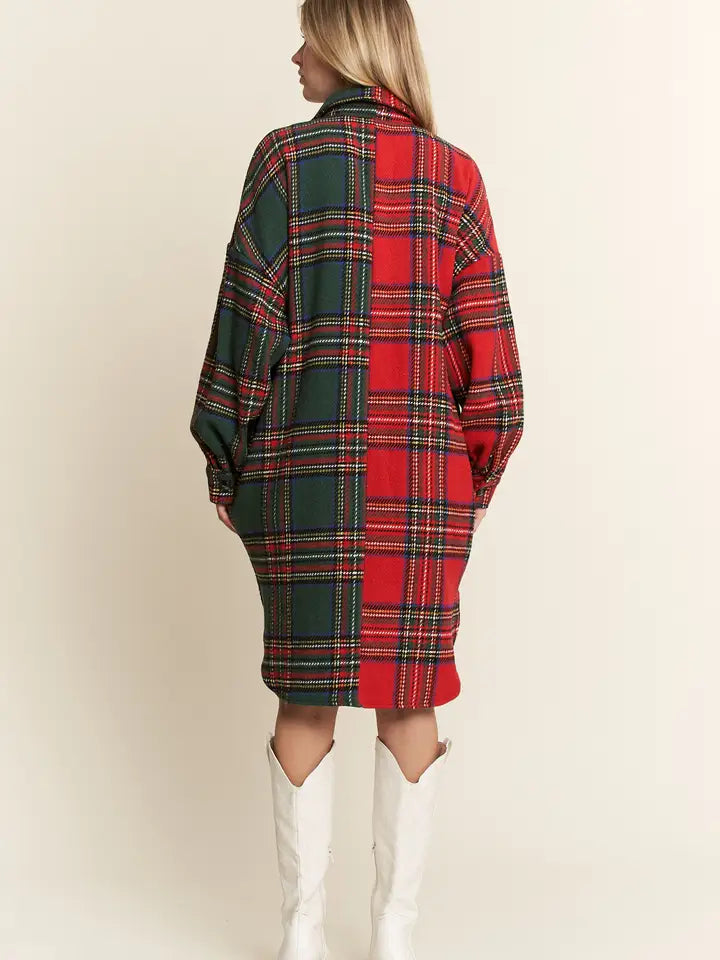 Reverse Colorway Holiday Flannel Jacket