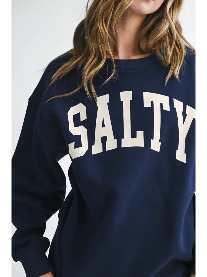 Salty Graphic Pullover Sweatshirt