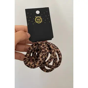 Leopard Hair Tie Set