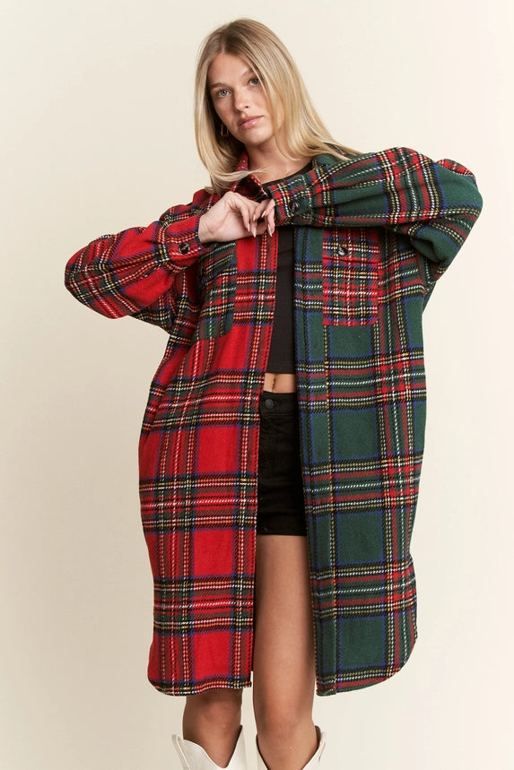 Reverse Colorway Holiday Flannel Jacket