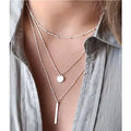 Minimalist Three Layer Necklace