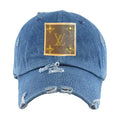 Repurposed LV Logo Vintage Baseball Cap