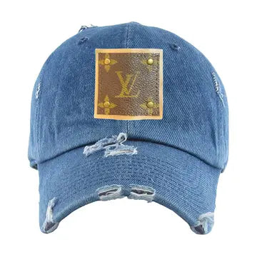 Repurposed LV Logo Vintage Baseball Cap