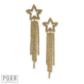 Rhinestone Star Earrings