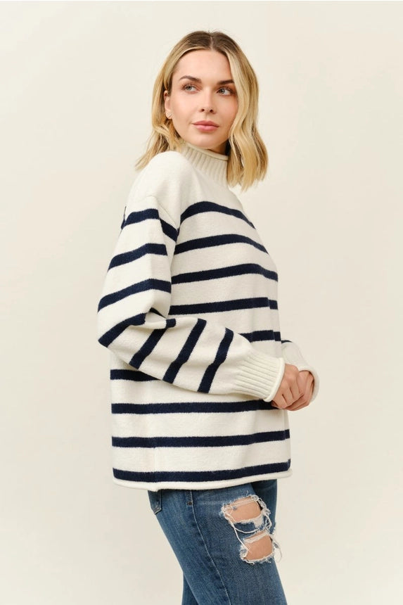 Seaside Rolled Edge Sweater