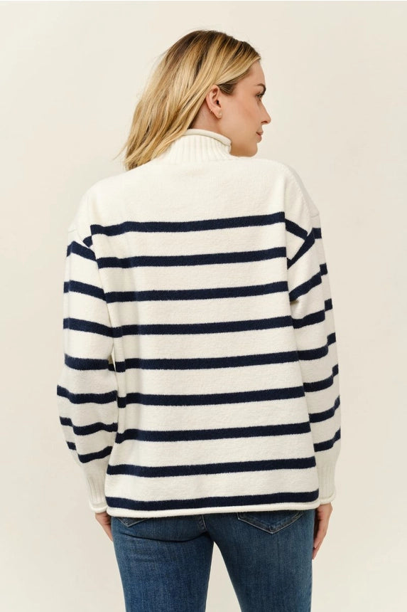 Seaside Rolled Edge Sweater