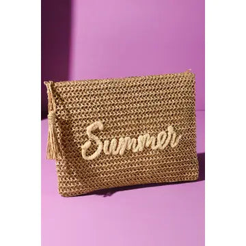 Summer Straw Pouch