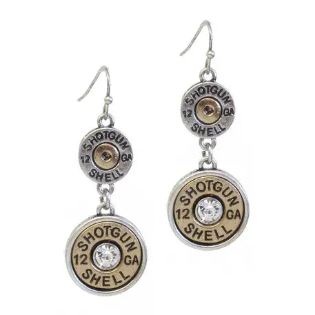 Double Shotgun Shell Earrings