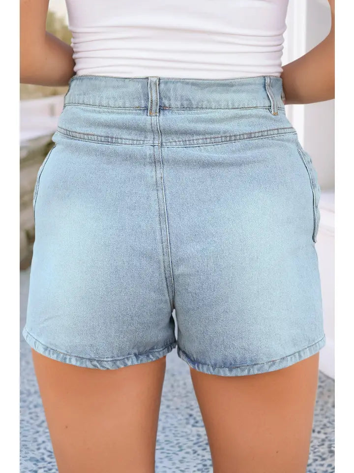 Little Bow Blue Shorts