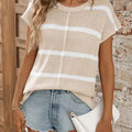 Sand Dune Striped Knit Top