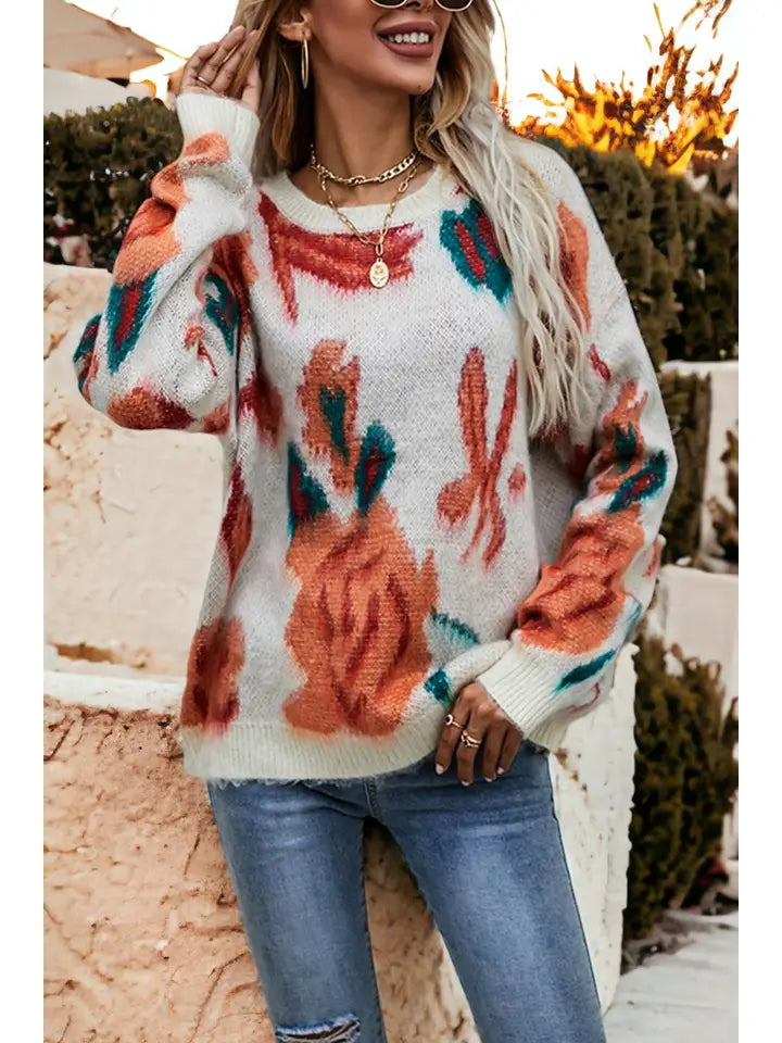 Western Blooms Sweater