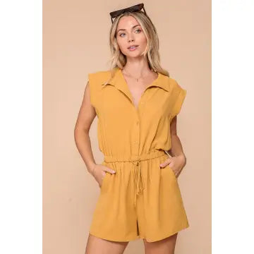 Mustard Yellow Romper